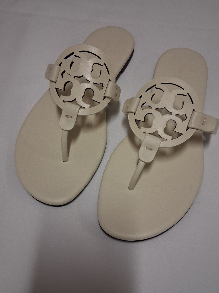 Tory Burch Women’s Miller Soft Sandals New Ivory / Off White | Size 8.5 (Us)